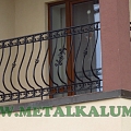 Metal wrought railings