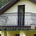 Metal balcony railings