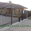 Metal fence gates