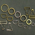 Metal fittings, rings, semi-circles, clothing repair