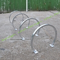 bicycle racks.