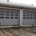 Garage gates warehouse and hangar gates with windows Cesis Valmiera Ventspils Jelgava