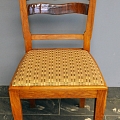 20th century. initial solid oak chair - restored