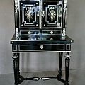 19th century. black polished ladies&#39; boudoir - restored