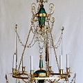 Restored Aluksne Evangelical Lutheran Church altar chandelier - restored