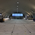 Construction of frameless metal hangars
