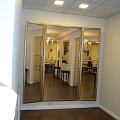 Mirror in the hairdressing salon