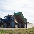 Unloading of grain