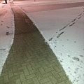 Очистка тротуаров от снега,