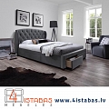 Fabric bed, bed with laundry box, online furniture store Latvia Cēsis furniture online