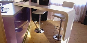 Kitchen surfaces made of artificial stone