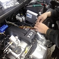 Car gas installation