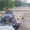 Construction of a parking lot