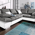 Corner sofas for sleeping with lifting armrests