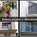 Projects of balcony railings with crossbars. Easy to install yourself.