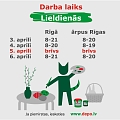 DEPO darba laiks Lieldienās