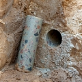 Borehole in the foundation