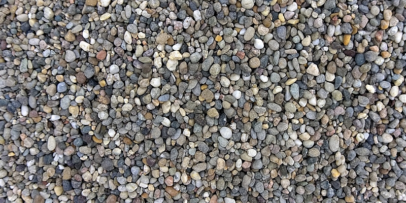 Gravel, sand, shivers, pebbles
