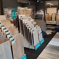 Exhibition of floor coverings, laminate