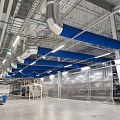 FabricAir ducts in blue
