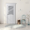 Wooden door white