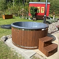 Hot tub with integrated oven made in Latvia