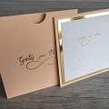 Wedding invitation, foil