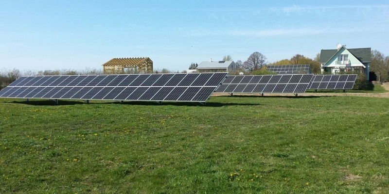 Установка систем солнечных панелей по всей территории Латвии