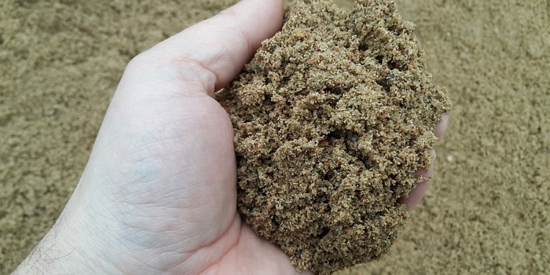 Crushed stone and sand