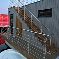 Beautiful railing projects roof balcony, floating homes, stainless railings3