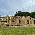 Timber frame house