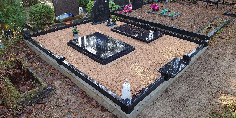 Granite monuments, benches, tombstone plaques.